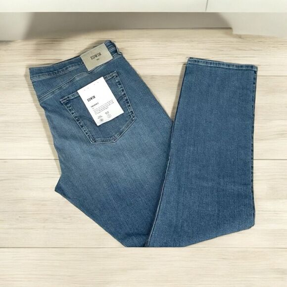 EDWIN Men’s Maddox Slim Straight Leg Jeans in Lyric Light Wash in the Size 31X32 - Picture 10 of 14